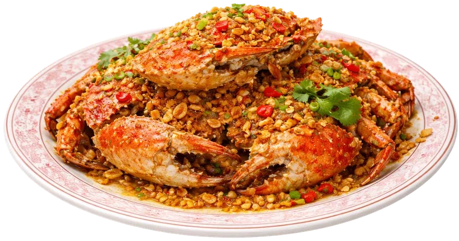 Crab Steamed with Garlic